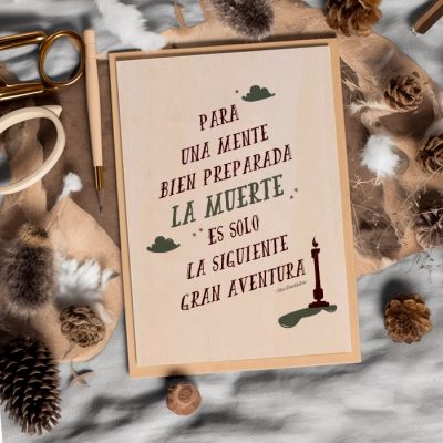 Lámina madera frase 2 Dumbledore