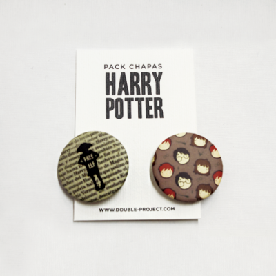 Pack Chapas Harry Potter - Double Project