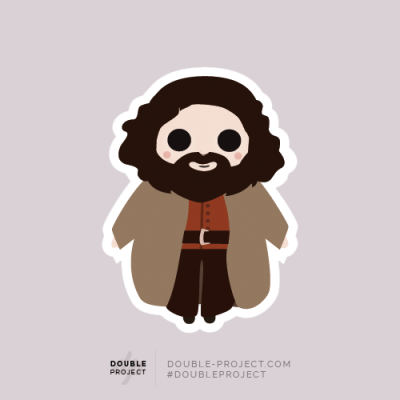 Sticker Hagrid Individual - Double Project