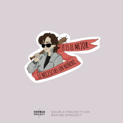 Sticker Steve si necesitas un niñero - Double Project