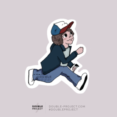 Sticker Dustin Corriendo | Double Project