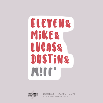 Sticker Nombres Stranger Things | Double Project