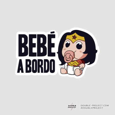 Bebé a Bordo Wonder Woman - Double Project