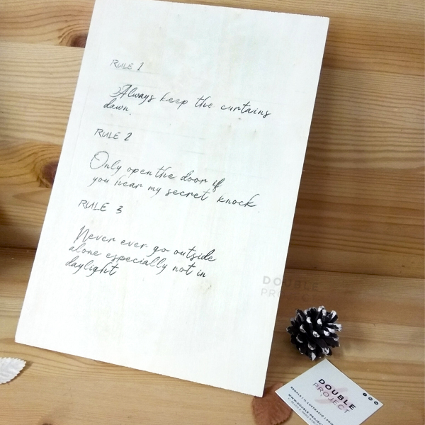 Lámina Madera Hopper's Rules Double Project