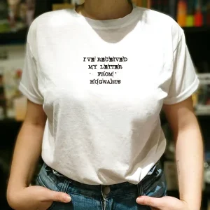 Camiseta My letter from Hogwarts | Double Project