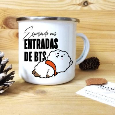 Taza vintage metálica Mis entradas de BTS | Double Project
