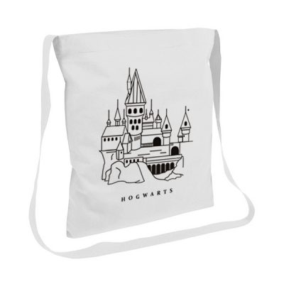 Tote bag con asas largas Hogwarts | Double Project