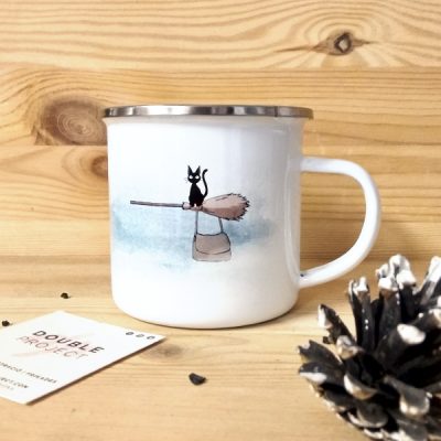 Taza vintage metálica Podemos volar con nuestro espíritu | Double Project