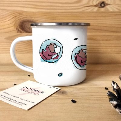 Taza vintage metálica evolución Ponyo | Double Project