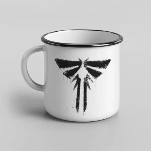 Taza vintage porcelana Luciérnagas