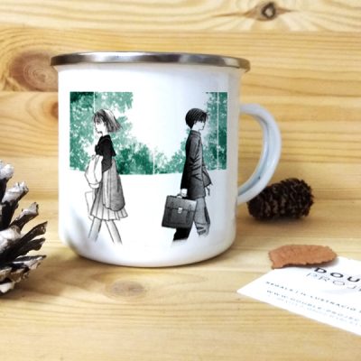 taza vintage metálica Kare Kano
