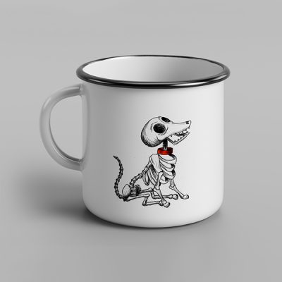 Taza vintage cerámica Scraps