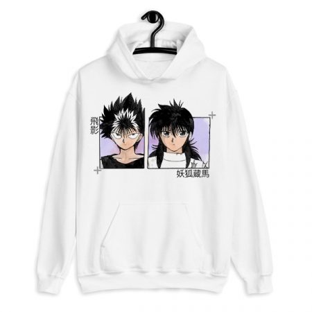 sudadera-capucha-yu-yu-hakusho-hiei-double-project Sudadera con capucha Hiei & Kurama - Imagen 1