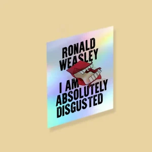 Pegatina holográfica absolutely disgusted