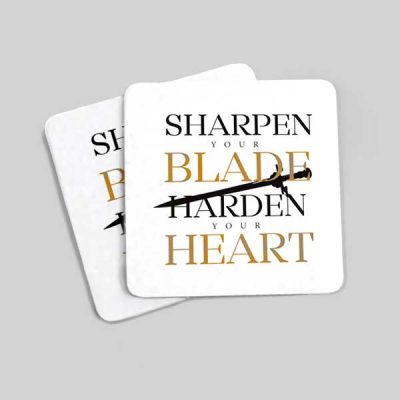 Posavasos Sharpen your blade