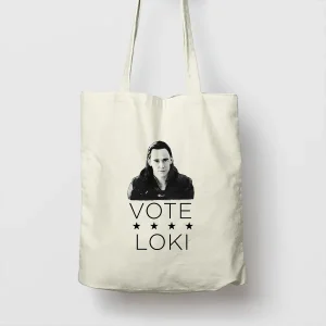 Tote bag de Algodón Vote Loki
