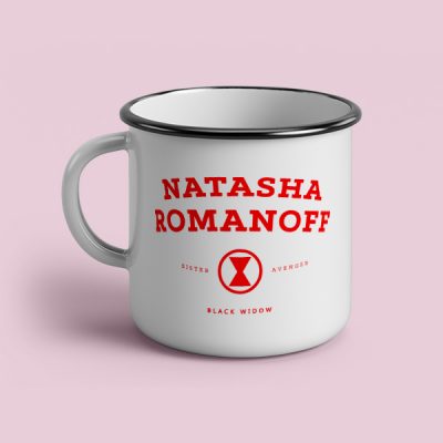 taza vintage cerámica Natasha Romanoff