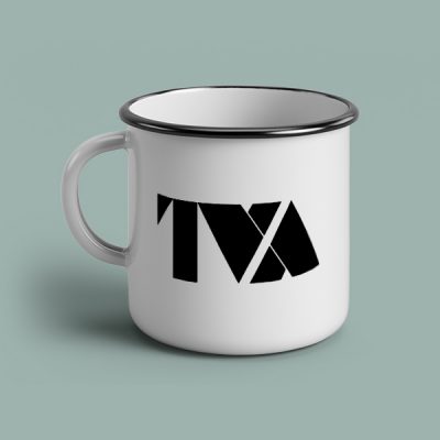 taza vintage cerámica TVA