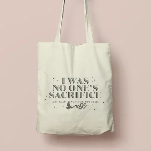 Tote bag de Algodón I Was no one's sacrifice