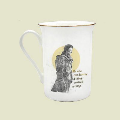 Taza vintage dorado He who can destroy a thing, controls a thing