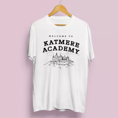Camiseta algodón welcome to Katmere Academy