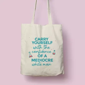 Tote bag de algodón Mediocre white man
