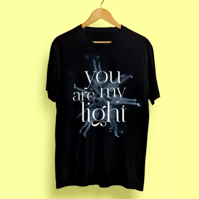 Camiseta algodón You are my light