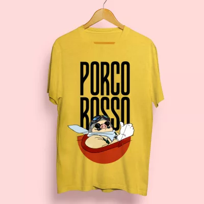Camiseta algodón Porco Rosso