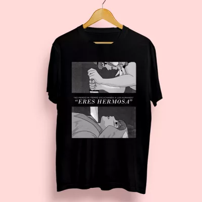 Camiseta algodón Eres hermosa