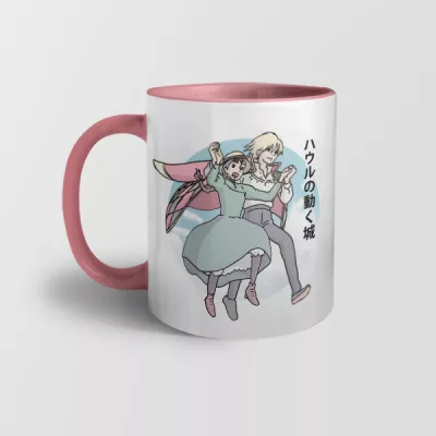 Taza interior y asa de color Sophie & Howl