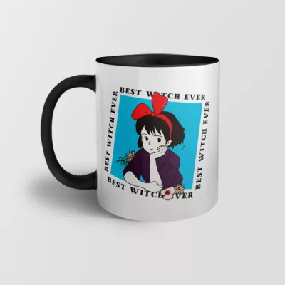 Taza interior y asa de color Best witch Ever