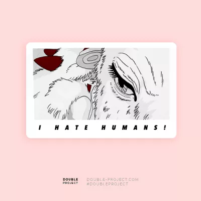 Pegatina I hate humans