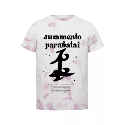 Camiseta algodón Tie-Dye Juramento Parabatai