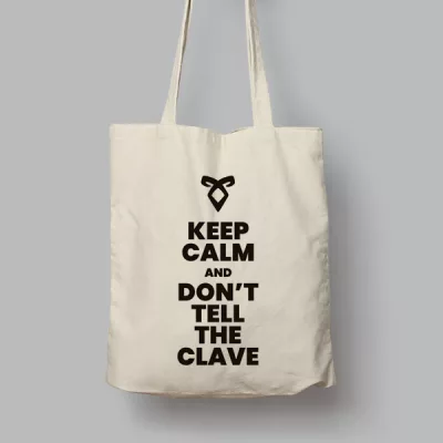 Tote bag de Algodón Don't tell the clave