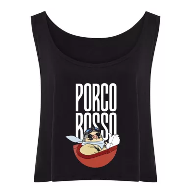 Crop top Ancho Porco Rosso