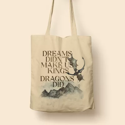 Tote bag de Algodón Dreams didn't make us kings