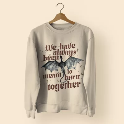 Sudadera algodón burn together