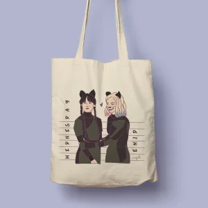 Tote bag de Algodón Wednesday & Enid
