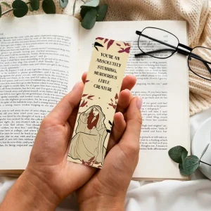 Marcapáginas de madera little creature