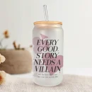 Vaso con taza y pajita Needs a Villain