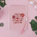 Libreta espiral From Blood and Ash red