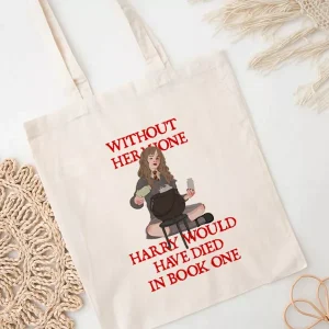 Tote bag without hermione harry would have died in book one