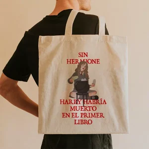Tote bag sin Hermione Harry habría muerto en el primer libro