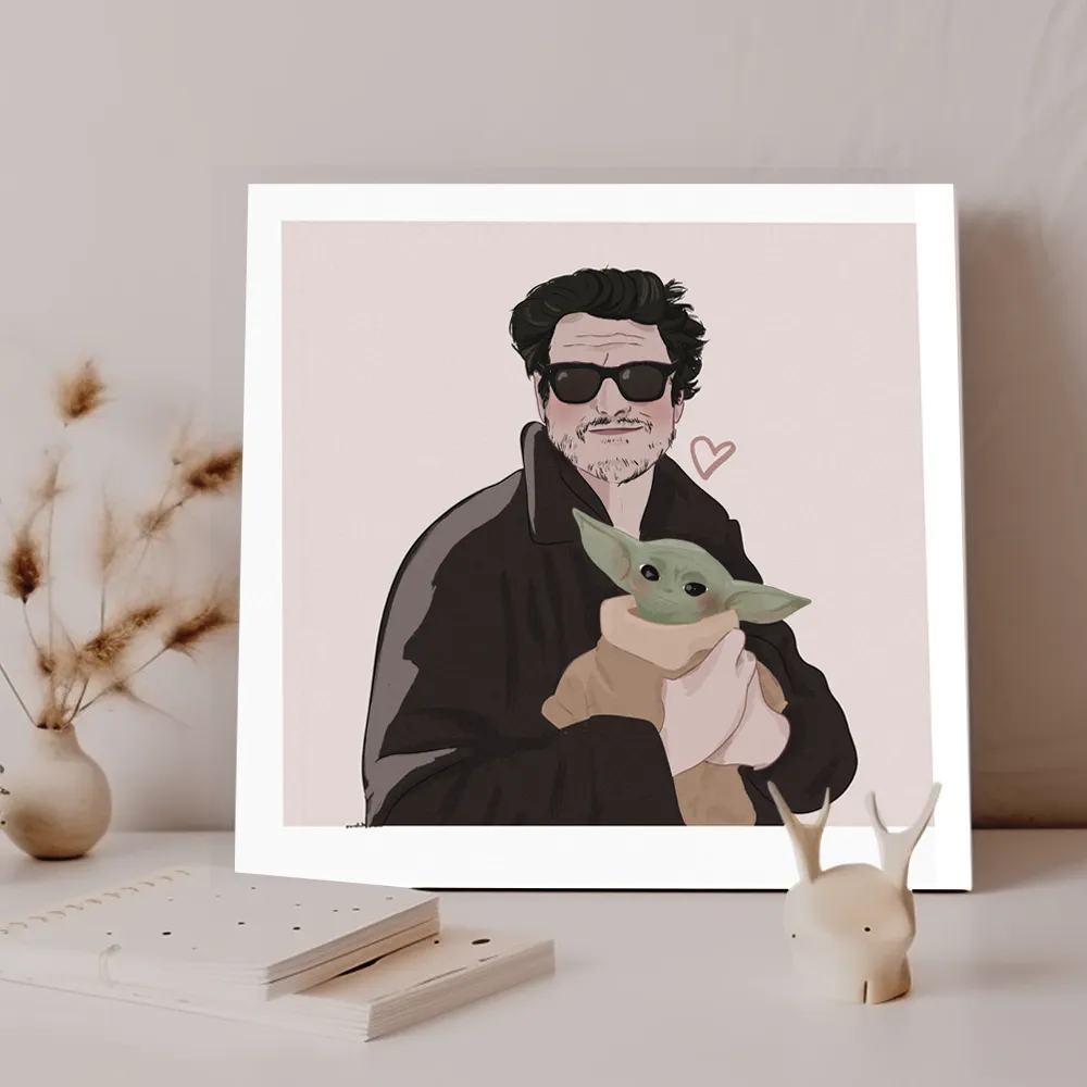 Lámina Pedro & Grogu